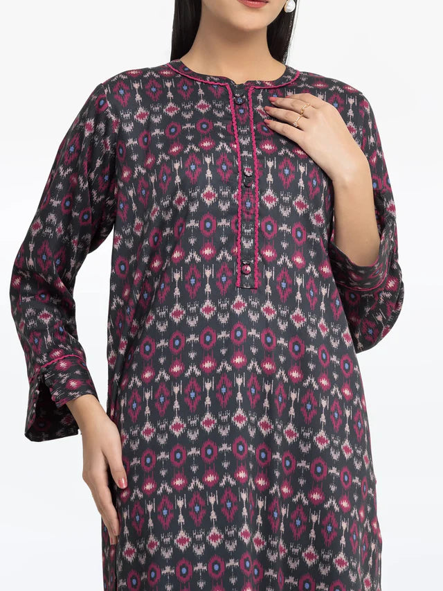 AJ Pret 2Pc Printed Viscose Co-Ord Set