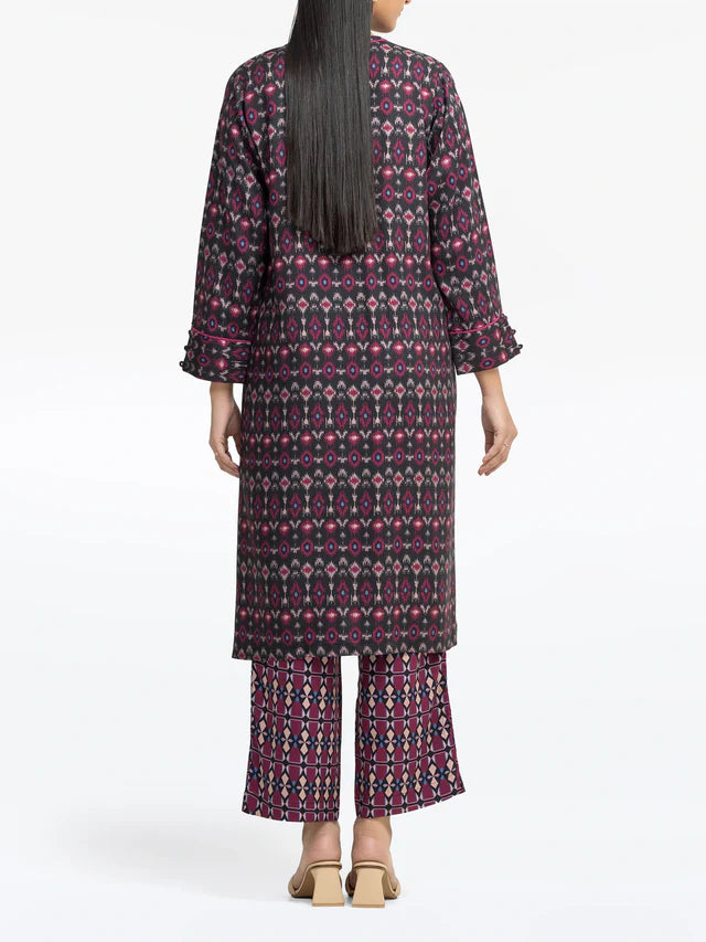 AJ Pret 2Pc Printed Viscose Co-Ord Set