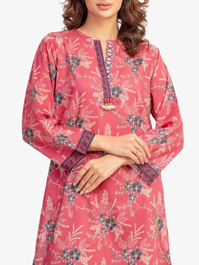 AJ Pret 2Pc Printed Lawn Shirt Trouser