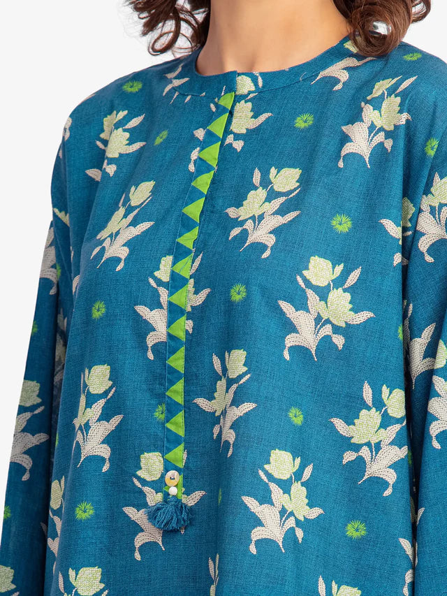 AJ Pret 2Pc Printed Lawn Shirt Trouser