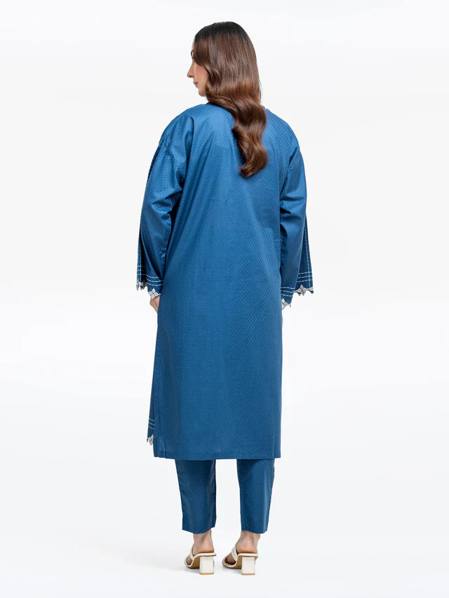 AJ Pret 2Pc Embroidered Dobby Shirt Trouser