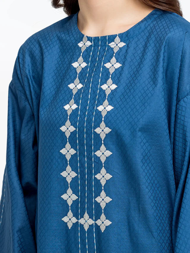 AJ Pret 2Pc Embroidered Dobby Shirt Trouser