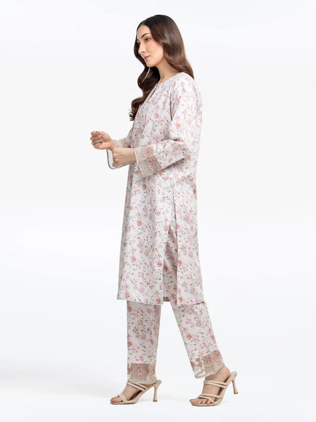AJ Pret 2Pc Embroidered Dobby Shirt Trouser