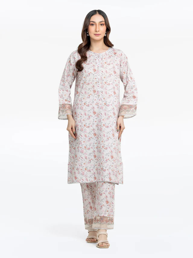AJ Pret 2Pc Embroidered Dobby Shirt Trouser