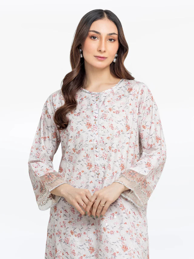 AJ Pret 2Pc Embroidered Dobby Shirt Trouser