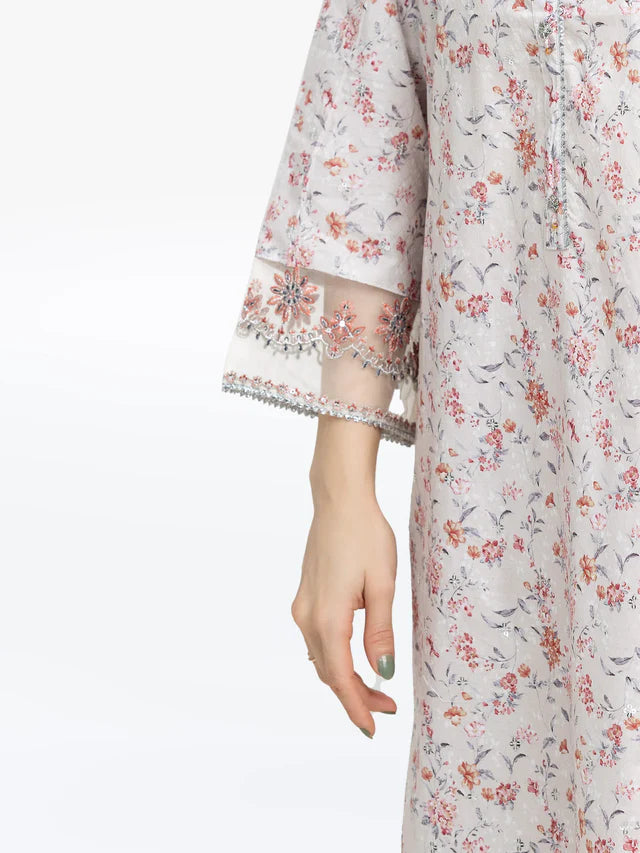 AJ Pret 2Pc Embroidered Dobby Shirt Trouser