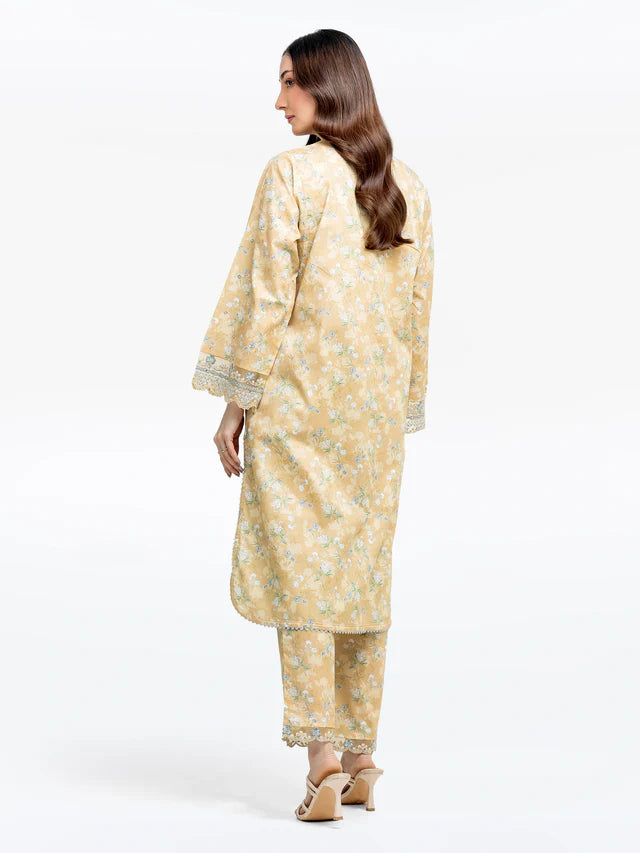 AJ Pret 2Pc Embroidered Dobby Co-Ord Set