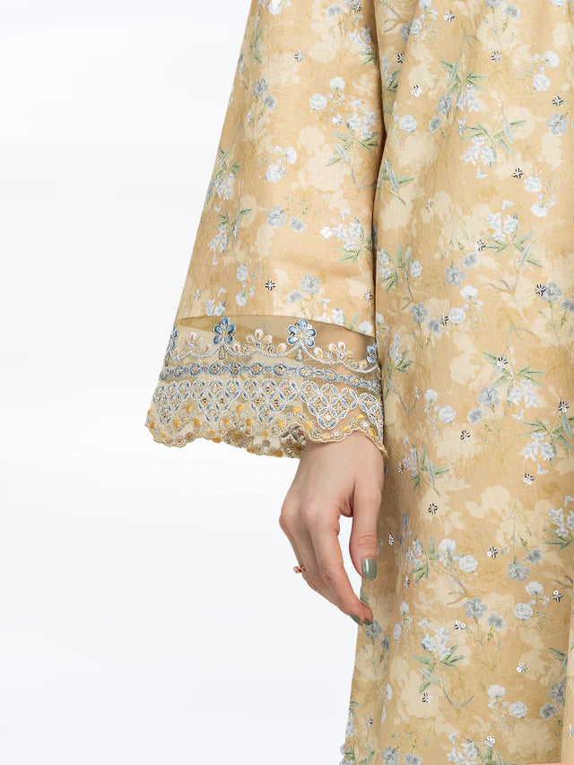AJ Pret 2Pc Embroidered Dobby Co-Ord Set