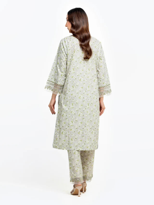 AJ Pret 2Pc Embroidered Dobby Shirt Trouser