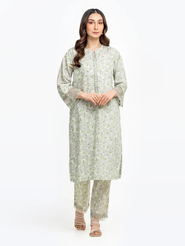 AJ Pret 2Pc Embroidered Dobby Shirt Trouser