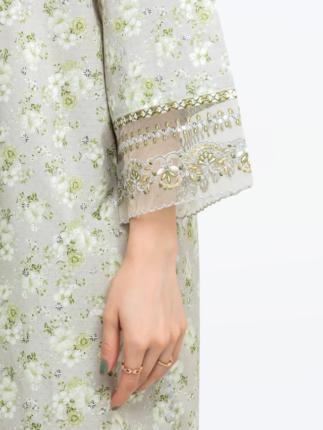 AJ Pret 2Pc Embroidered Dobby Shirt Trouser