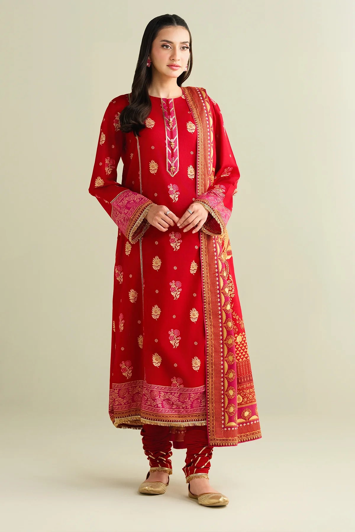 3 Piece - Printed Suit