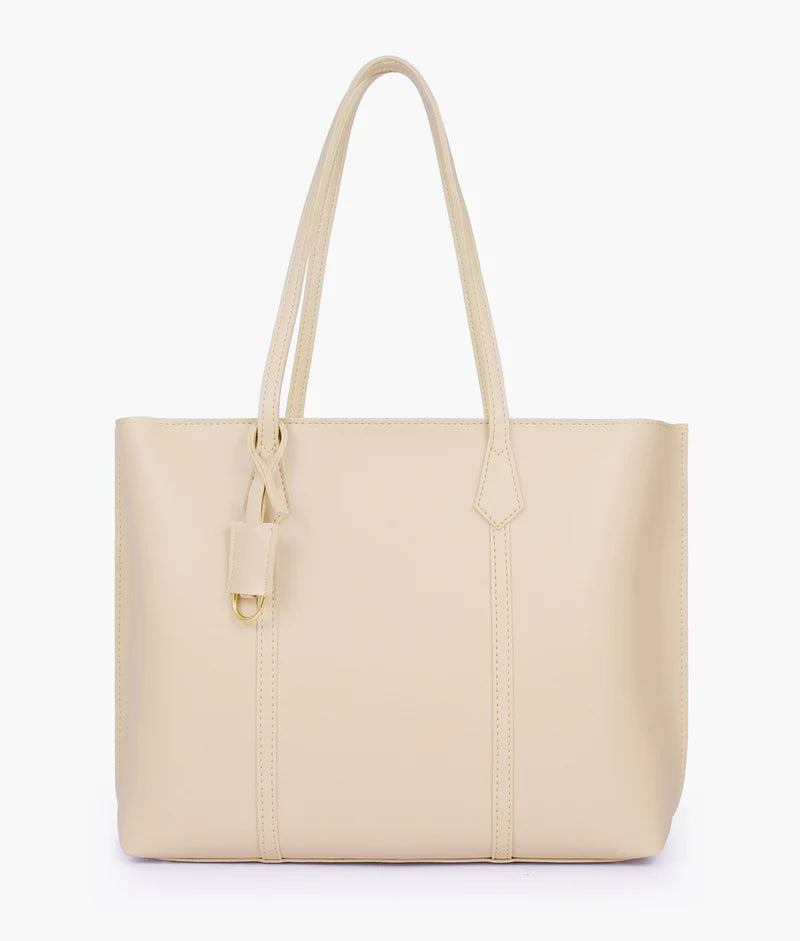 AJ RTW Creation - Pink luxe & Off White everyday tote