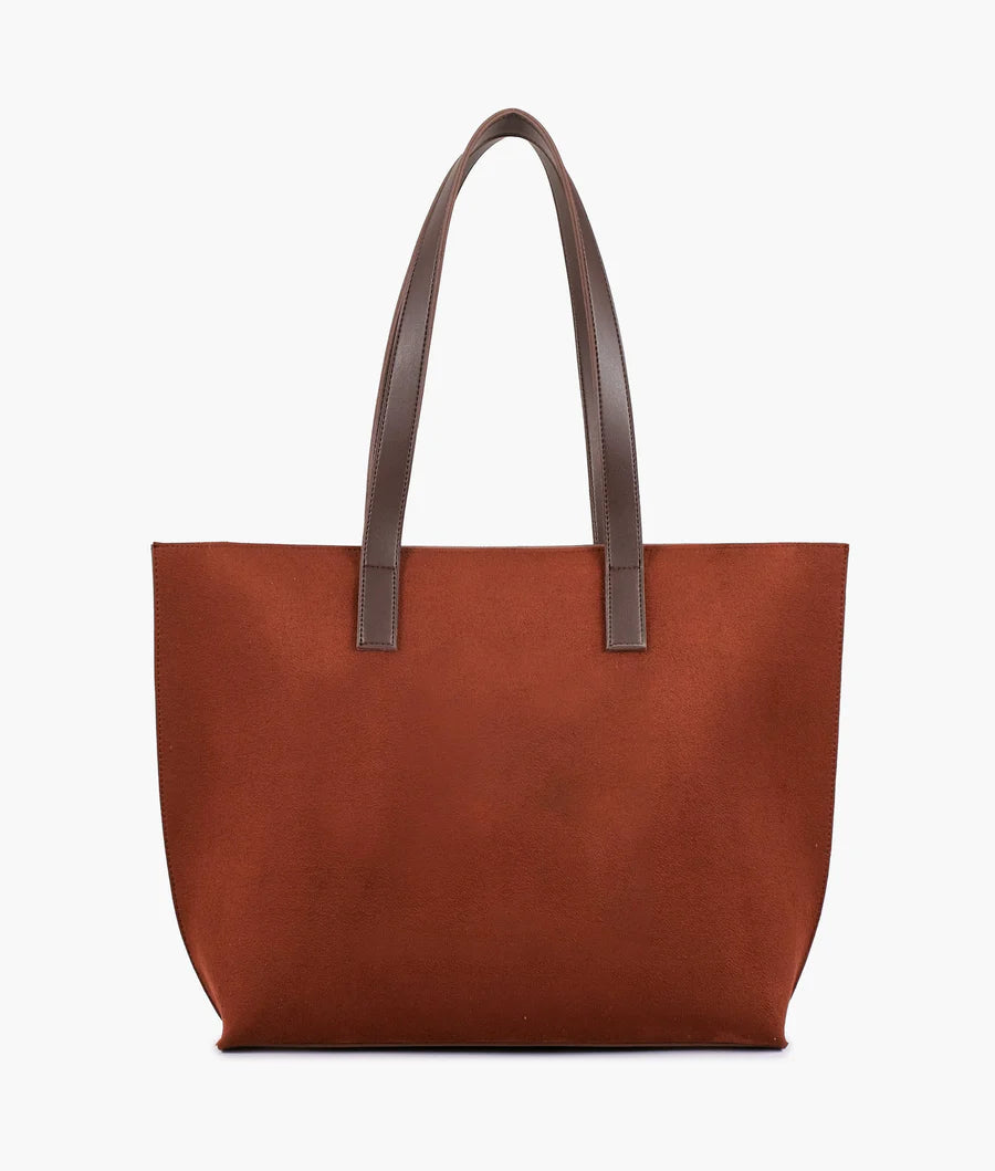 AJ RTW Creation - Horse brown & Dark Brown long handle tote bag