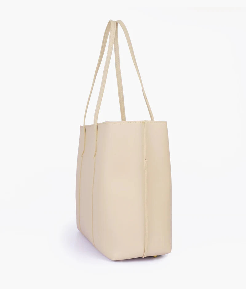 AJ RTW Creation - Pink luxe & Off White everyday tote