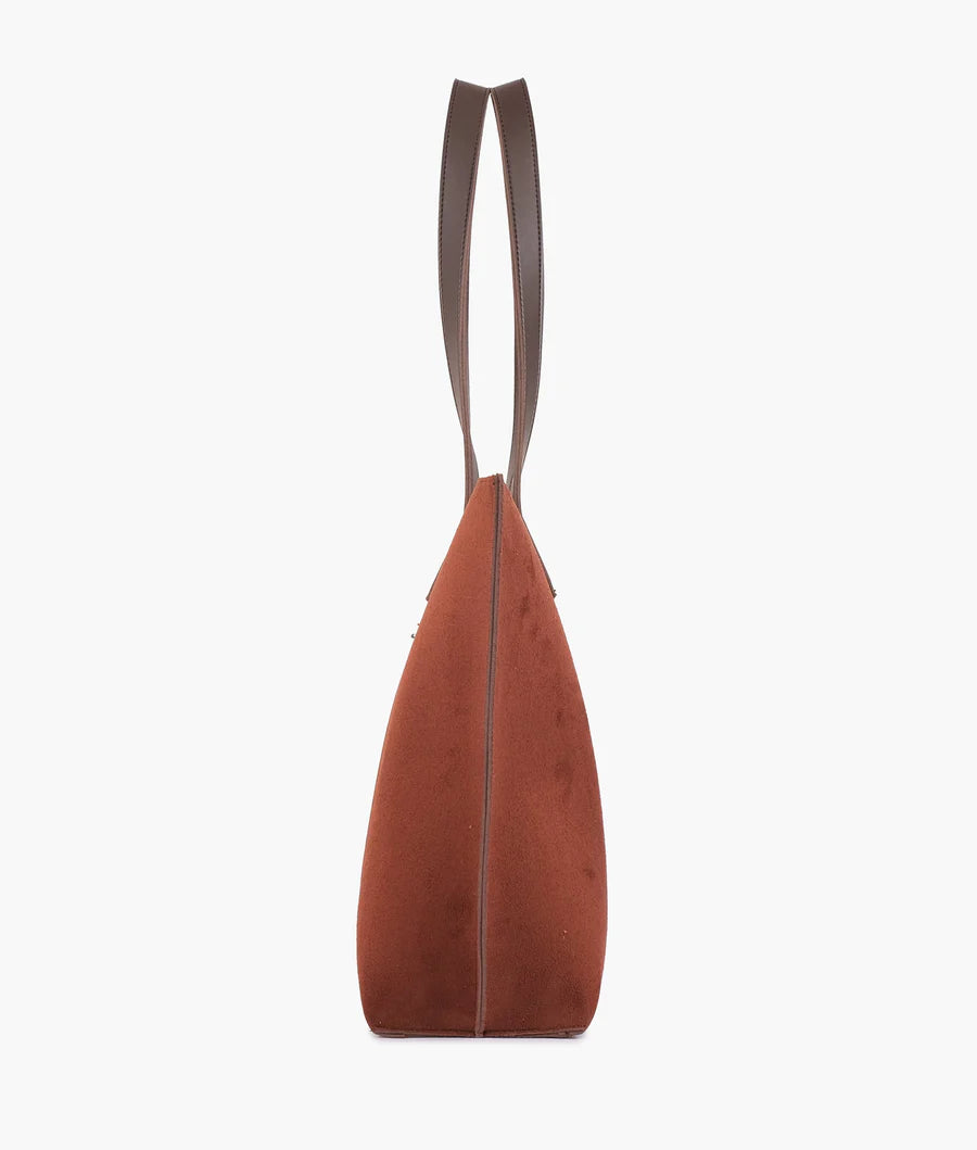AJ RTW Creation - Horse brown & Dark Brown long handle tote bag