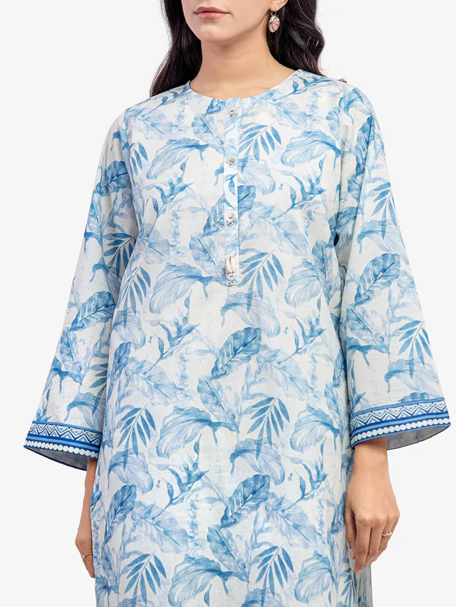 AJ Pret 2Pc Printed Lawn Shirt Trouser