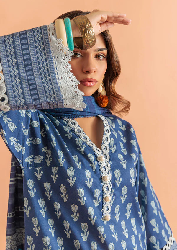 AJ Neelofur - 3 Pc Unstitched Suit