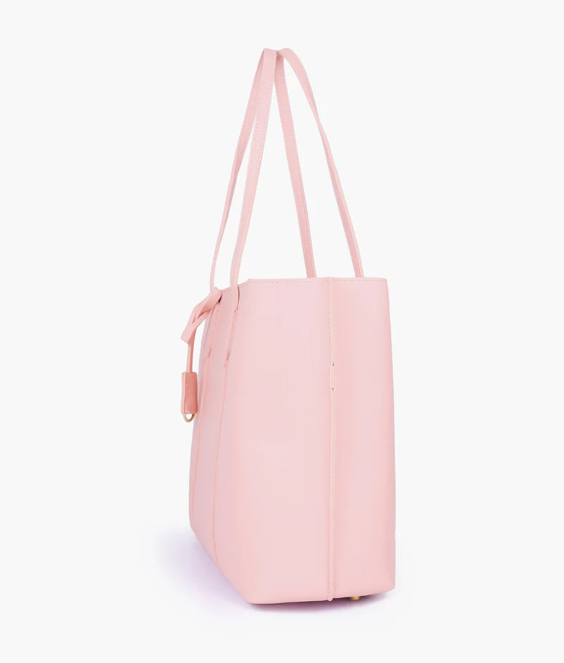 AJ RTW Creation - Pink luxe & Off White everyday tote