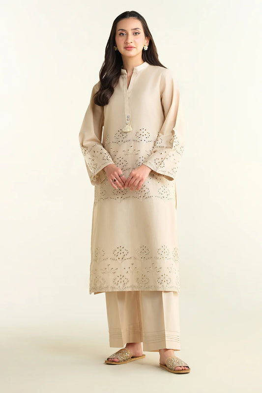 AJ  2 Piece- Embroidered Suit