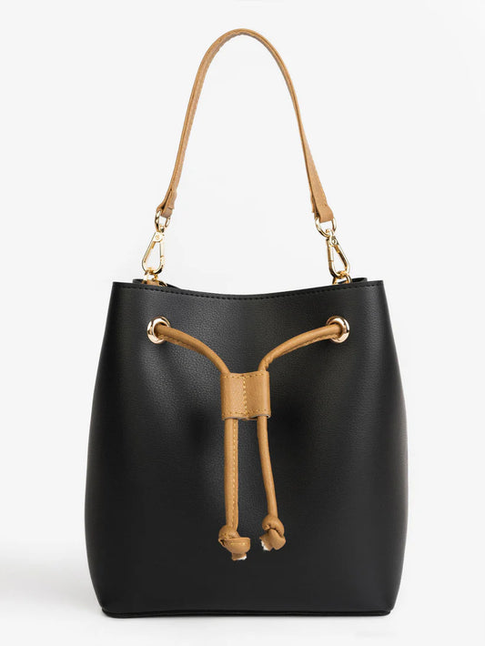 AJ  Drawstring Bucket Handbag