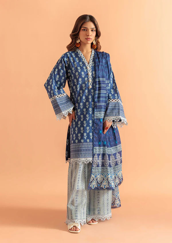 AJ  Neelofur - 3 Pc Unstitched Suit